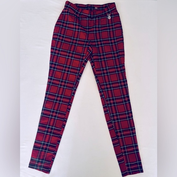 Tommy Hilfiger Red and Black Plaid Pants - Picture 1 of 6